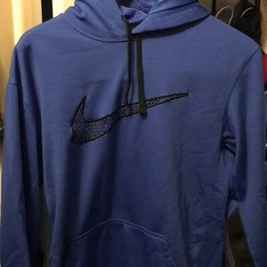 Men’s Nike swoosh hoodie royal blue, size Medium